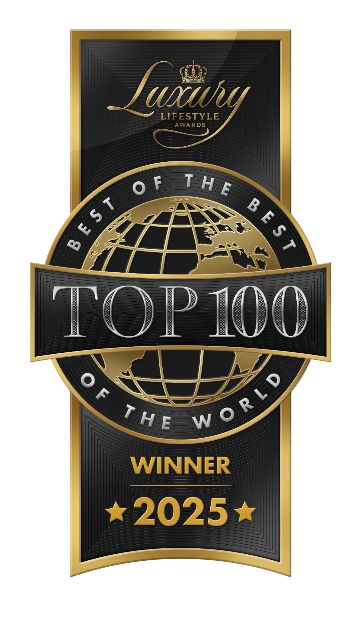 Luxury Lifestyle Awards Best of the Best Top 100 of the World certificate for DDL Tiles