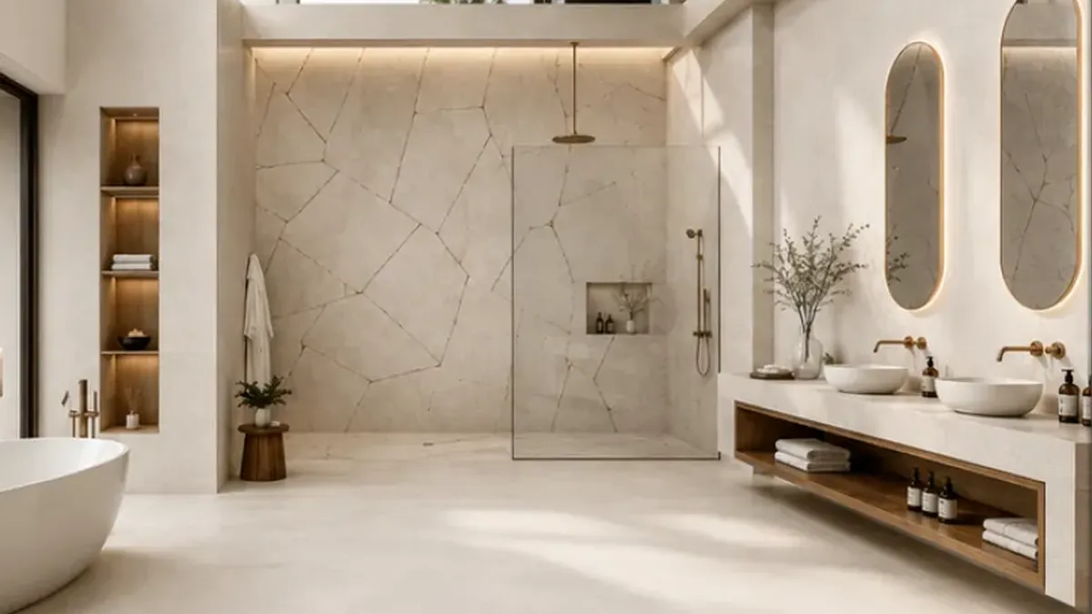 Microcement vs Porcelain for a Bathroom: A Fair Comparison