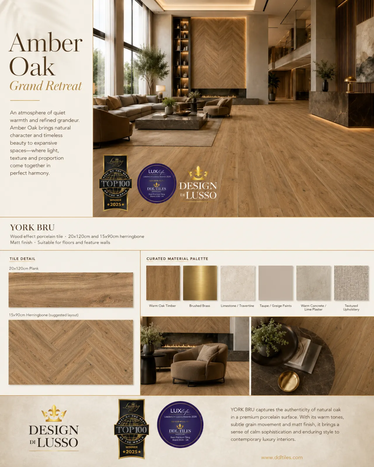 Earthen Depth: Bru York tile mood board
