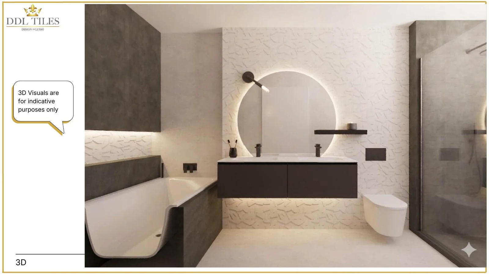 Aldenham Home master en-suite 3D design visual