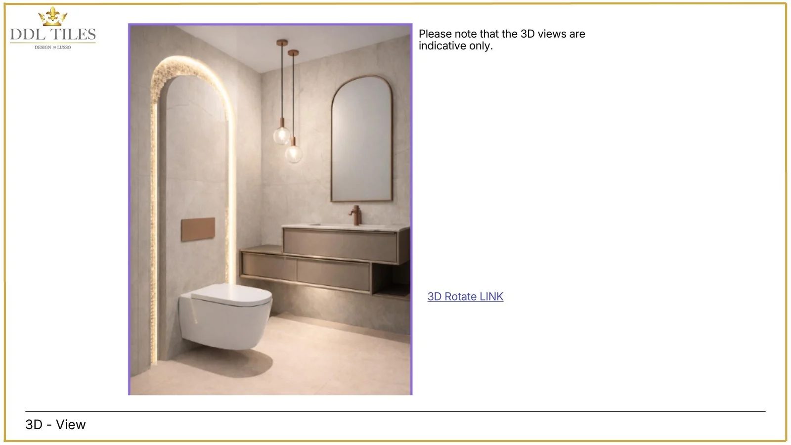 Cloakroom design view