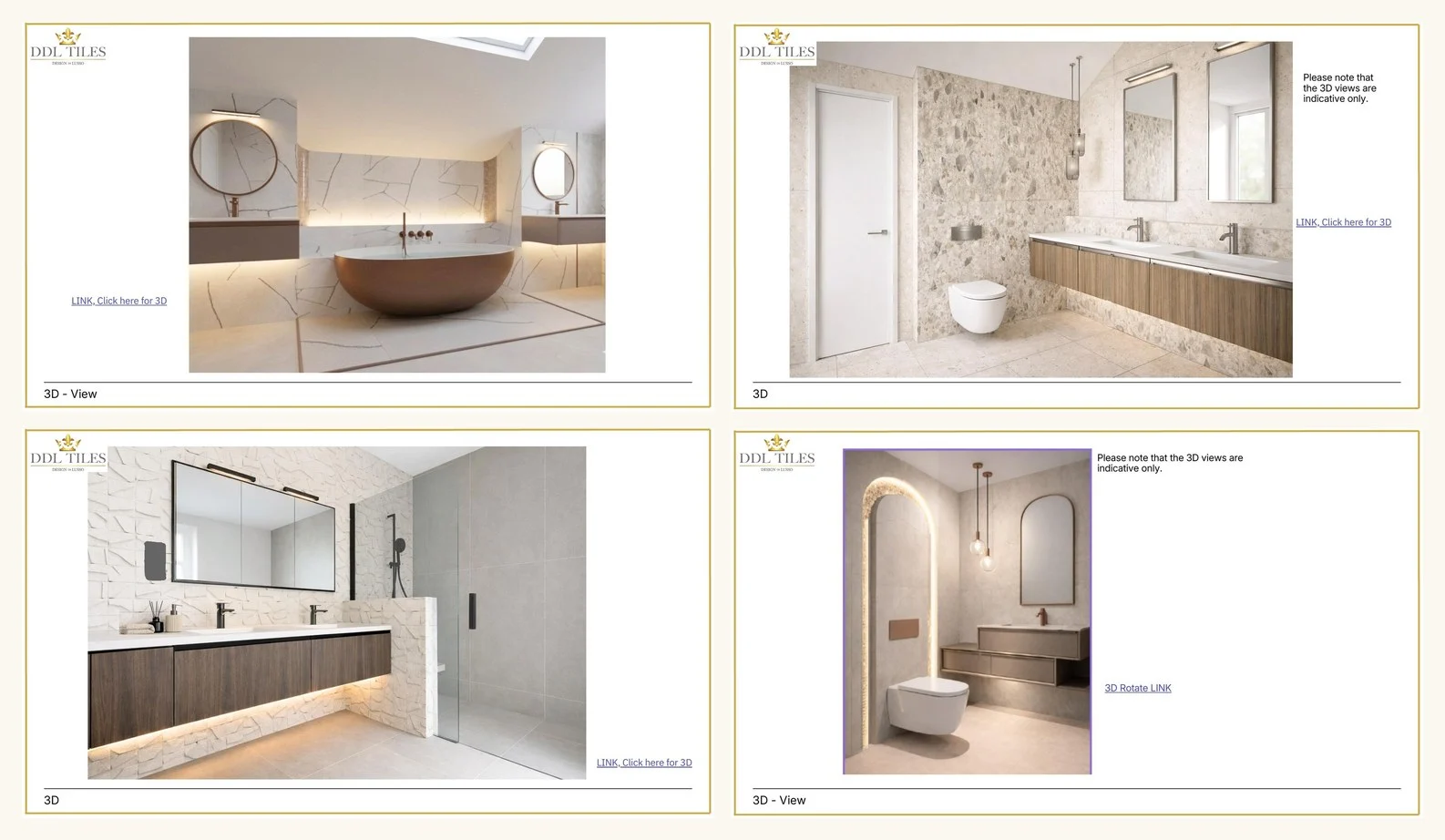 Stanmore Home bathroom design portfolio montage