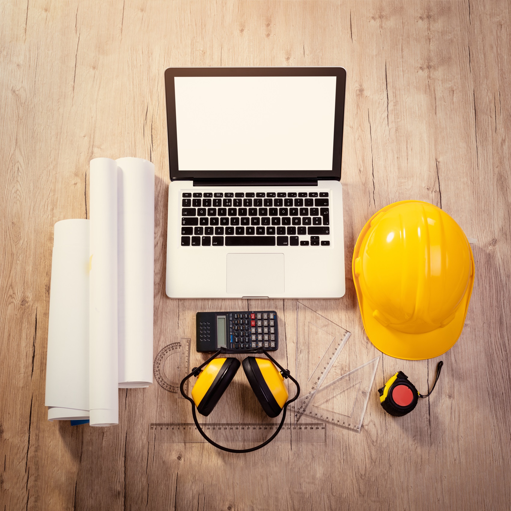 Workspace Of A Architecture Engineer